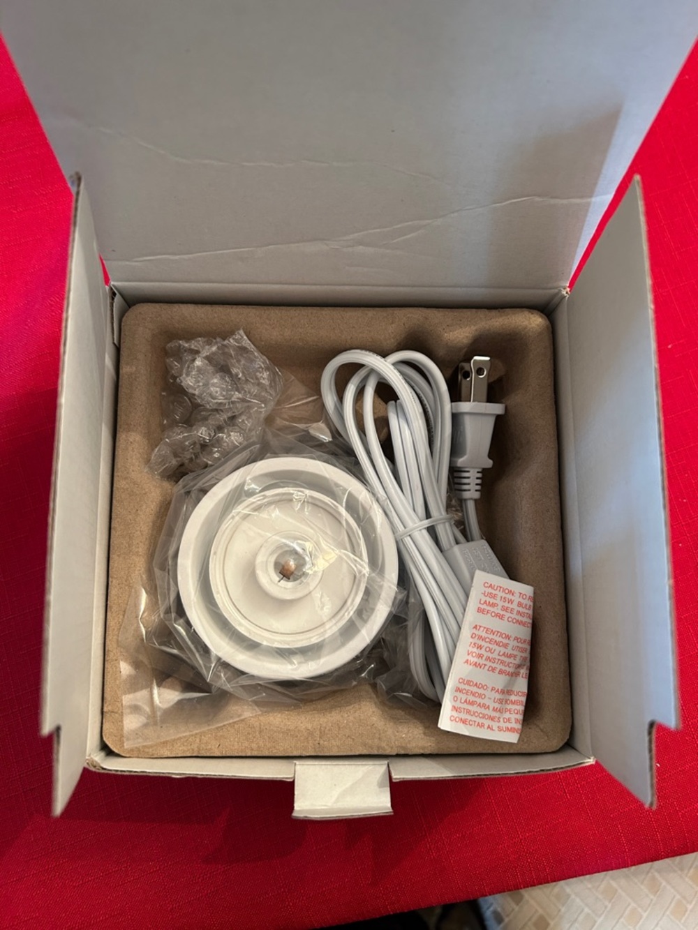 Scentsy Tabletop Base Box for glass nightlight new - Picture 2 of 4